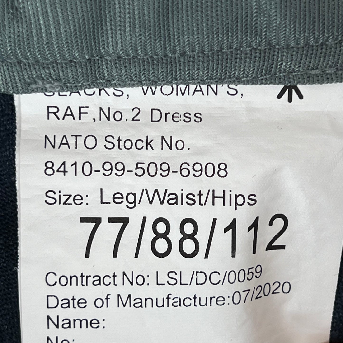 British Royal Air Force Womens No. 2 Dress Trousers - W33 L28.5