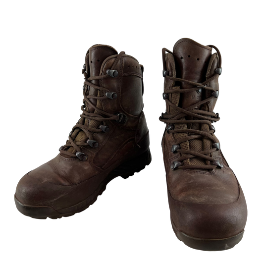 British Army HAIX Brown Combat Boots - Women's Size 4W