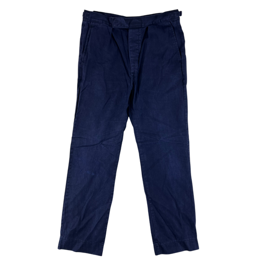 British Royal Navy Cotton Working Dress Trousers - W36 L30.5