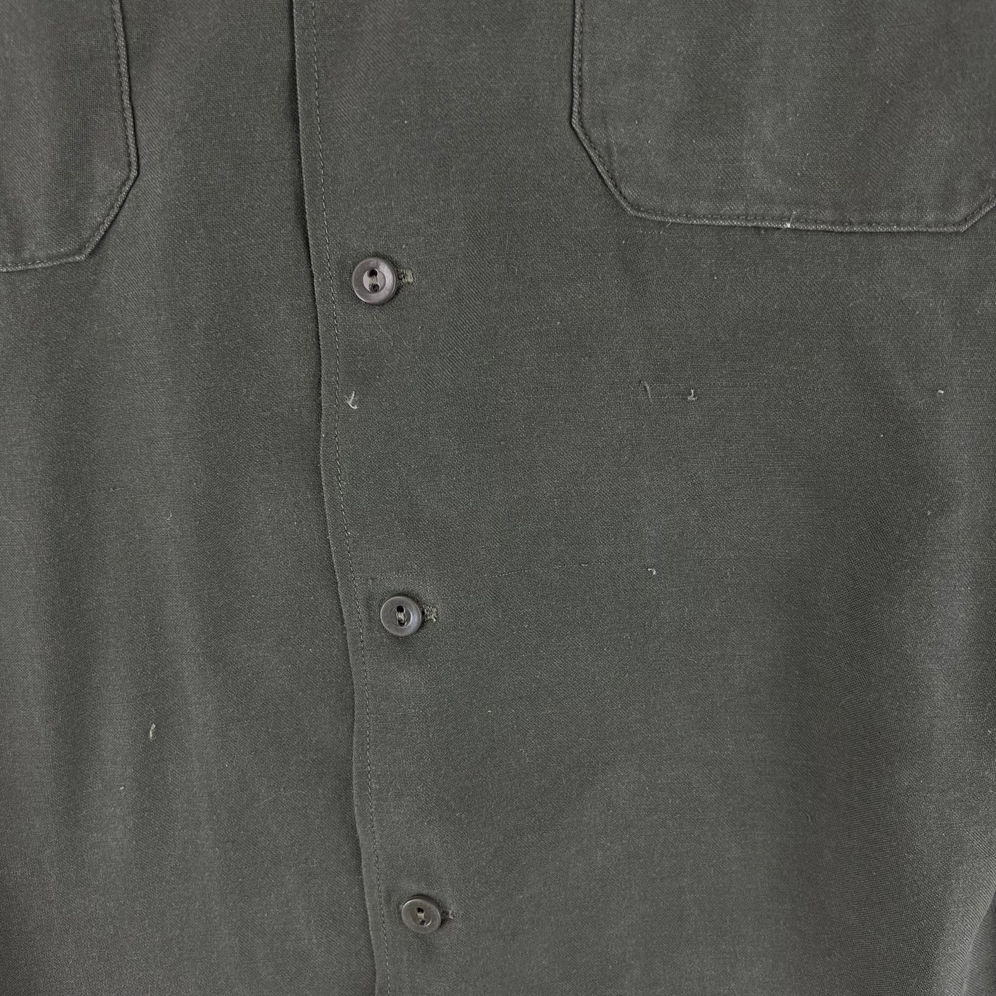 German Army Olive Green Long Sleeve Field Shirt - Medium