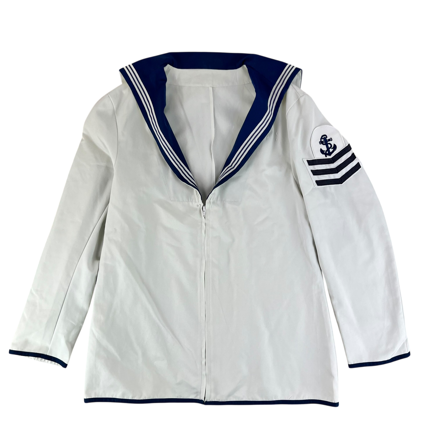 British Royal Navy Class II White Jumper Sailor's Top - X Large 188/124