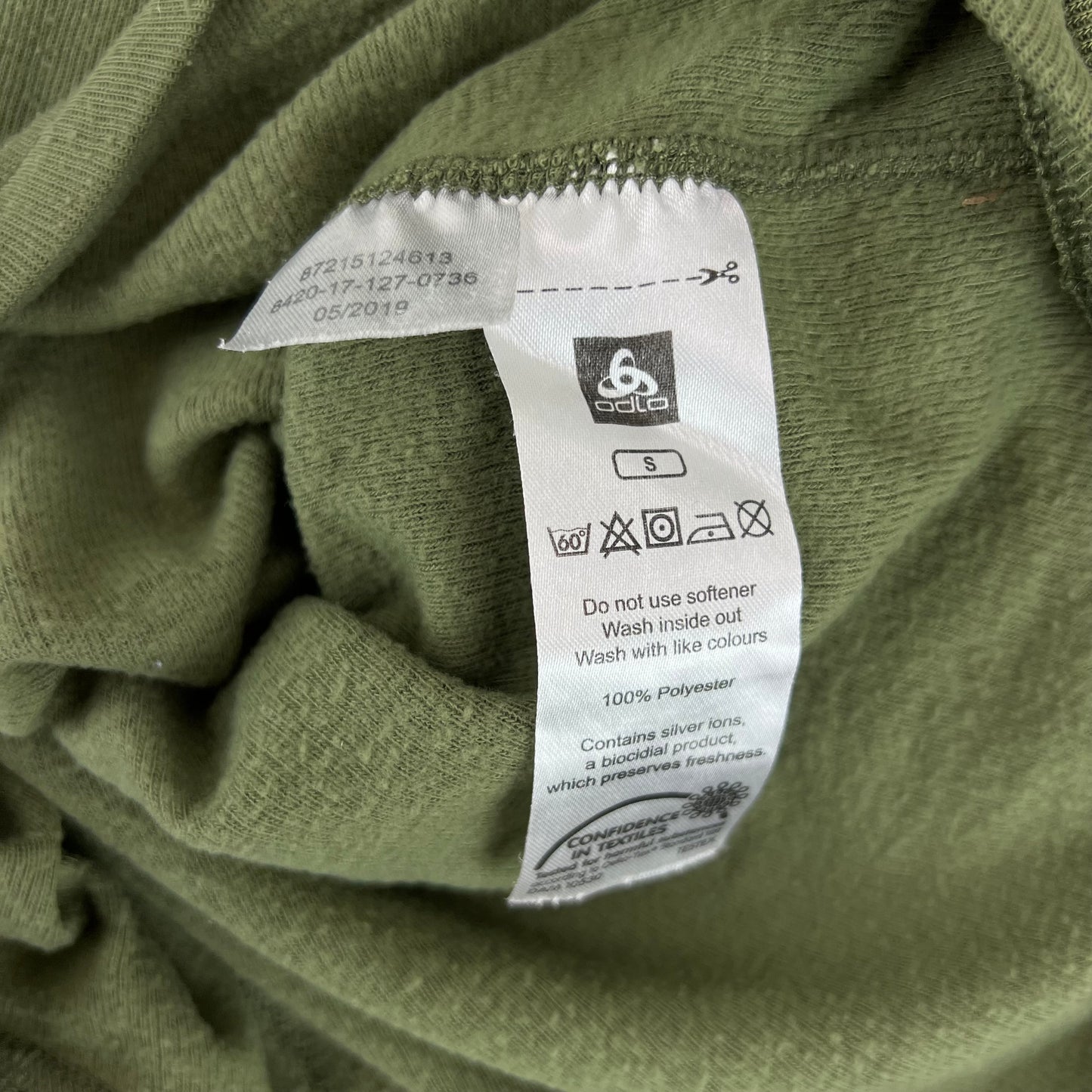 Dutch Army Odlo Thermal Olive Green Undershirt Norgie Pullover - Small