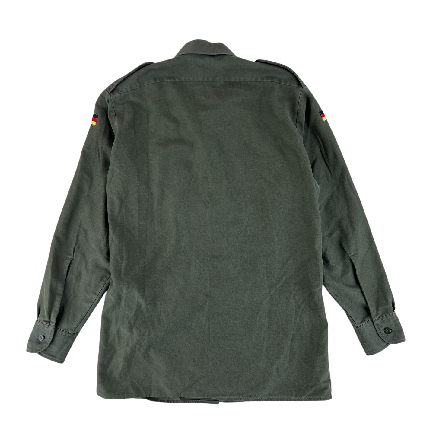 German Army Olive Green Long Sleeve Field Shirt - Medium GrNr 3