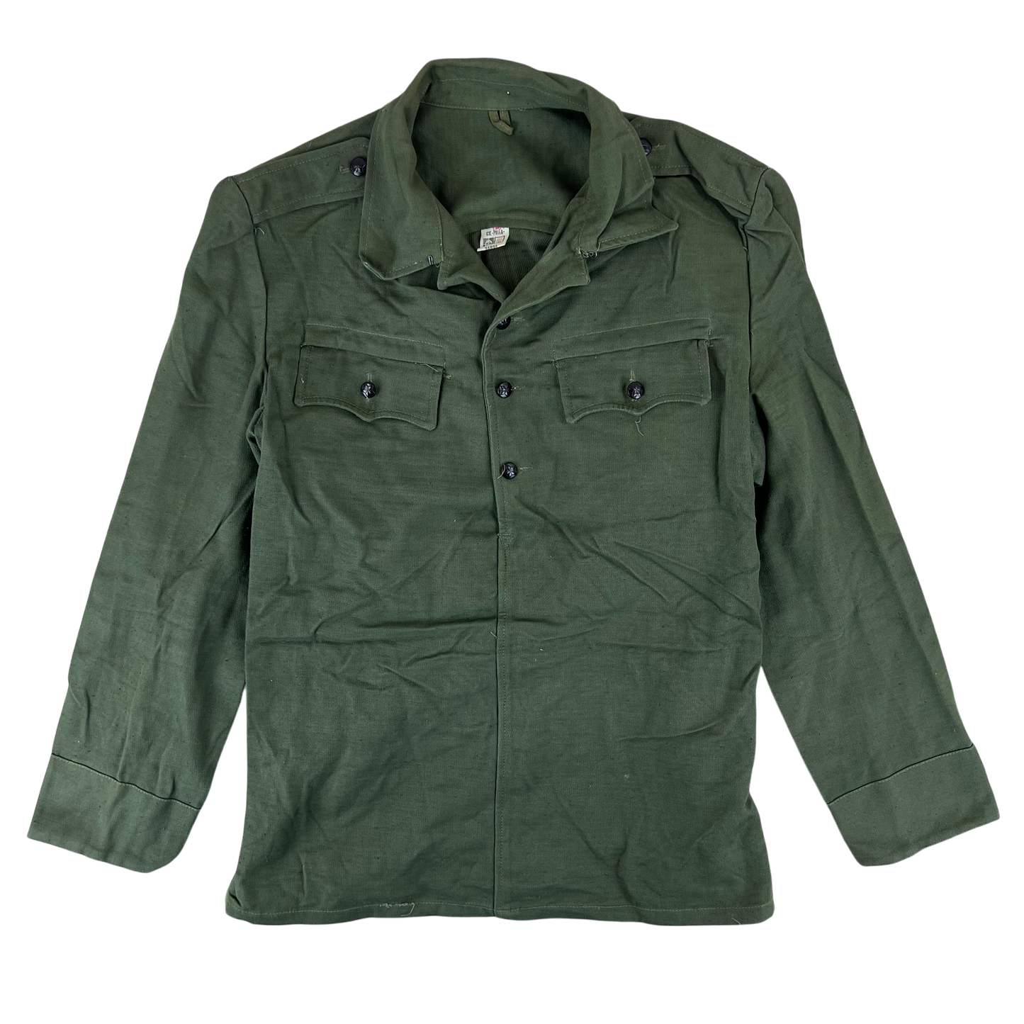Bulgarian People's Army Olive Green Cossack Shirt - Medium