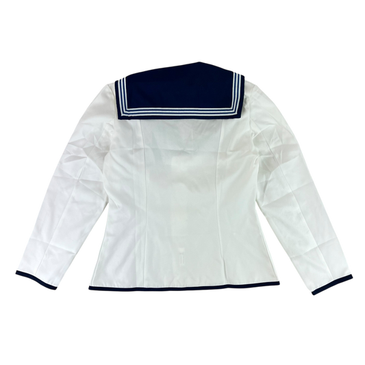 British Royal Navy Women's Class II White Jumper Sailor's Top - Medium 170/96