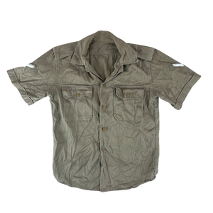 Greek Army M65 Khaki Shirt Short Sleeve - Small
