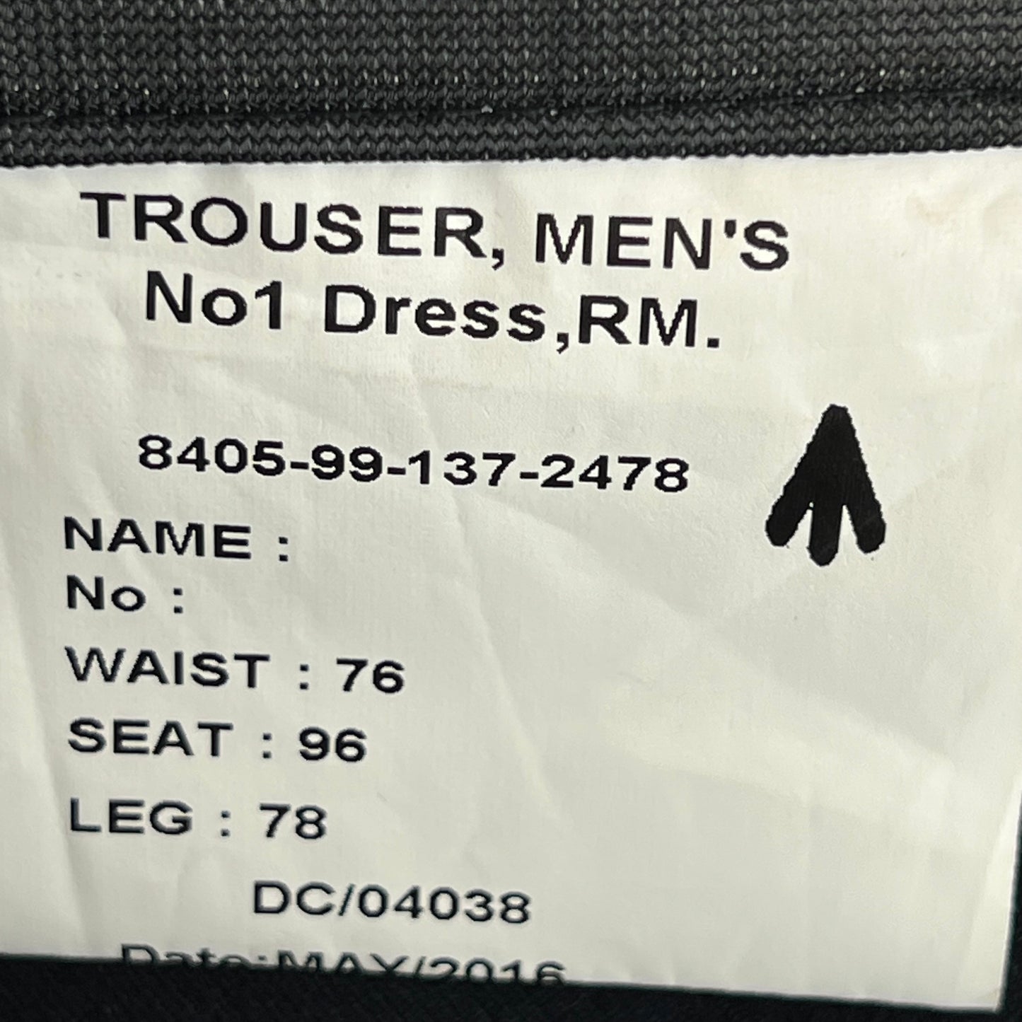 British Royal Marines No 1 Dress Trousers - W30 L30