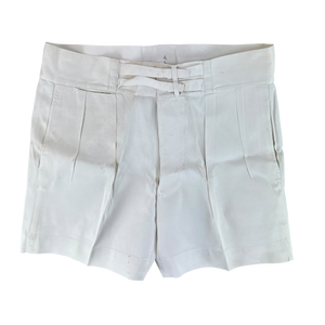 British Merchant Navy 50s Tropical White Shorts - W40