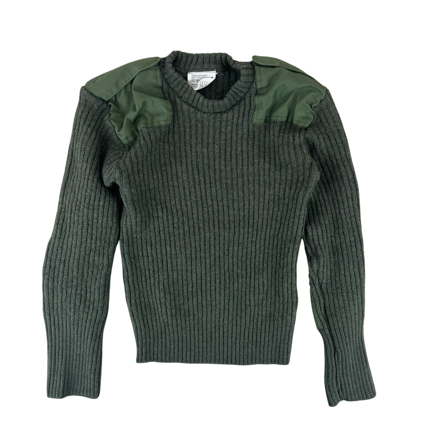 British Army Olive Green Pullover Jumper - Medium