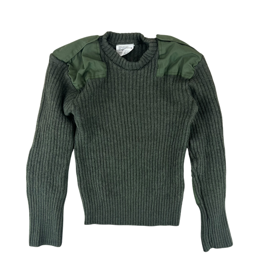 British Army Olive Green Pullover Jumper - Medium