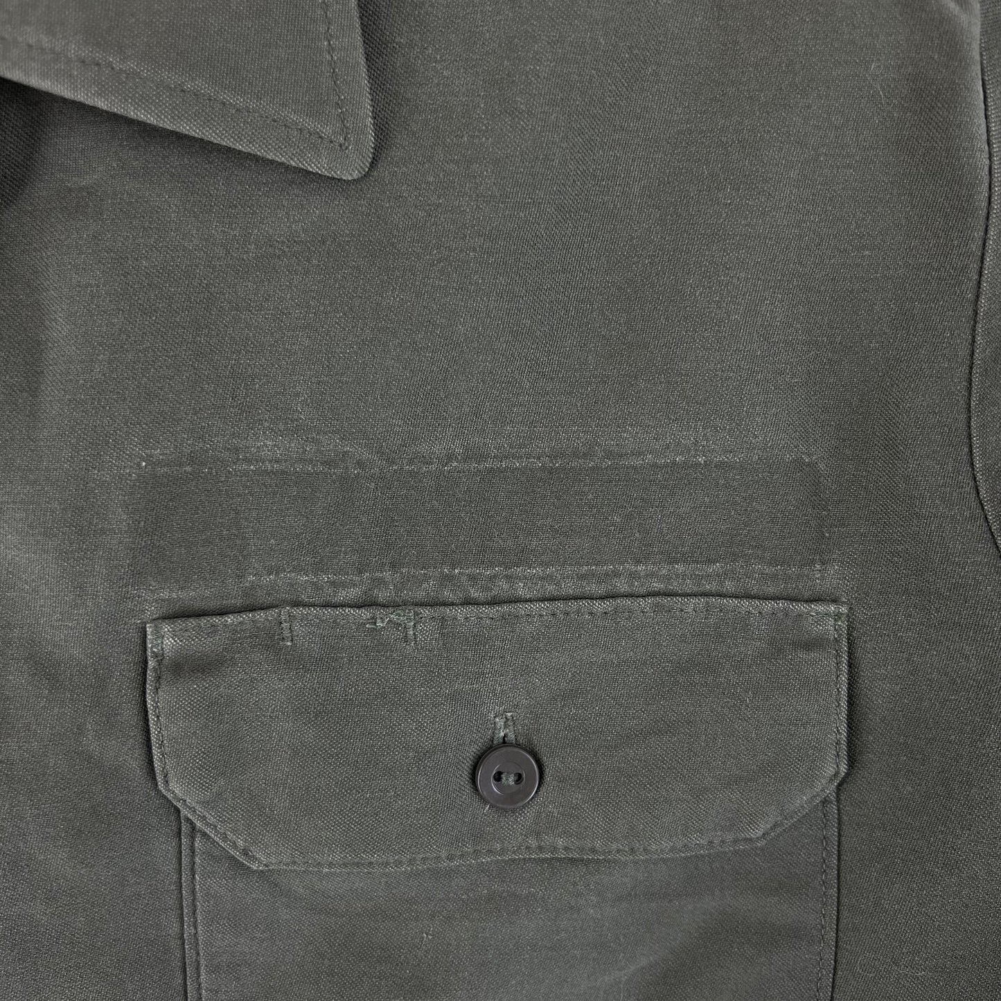 German Army Olive Green Long Sleeve Field Shirt - Large GrNr4