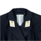 British Royal Navy Women's WRNS Diagonal Serge Black Blazer - Medium 178/100