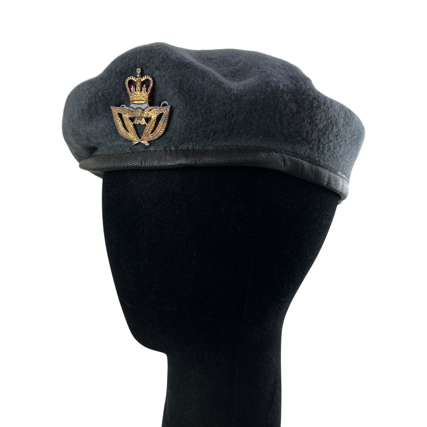 British RAF Beret w/ Officer's Badge - Medium 57cm