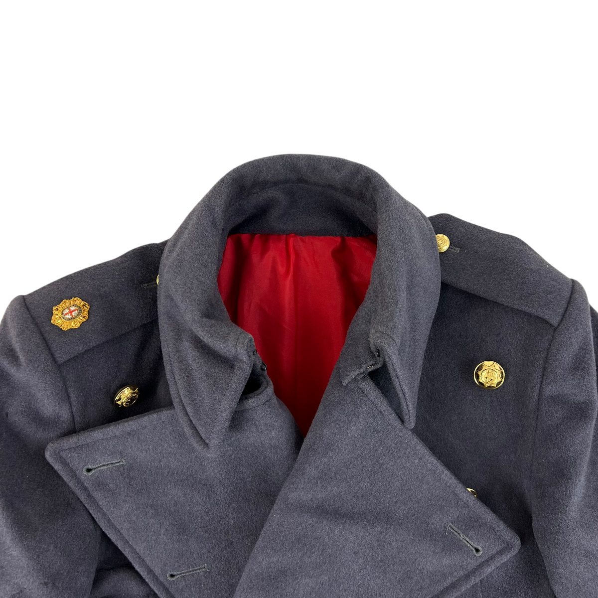 British Army Officer's Double Breasted Wool Greatcoat - Coldstream Guards - Medium