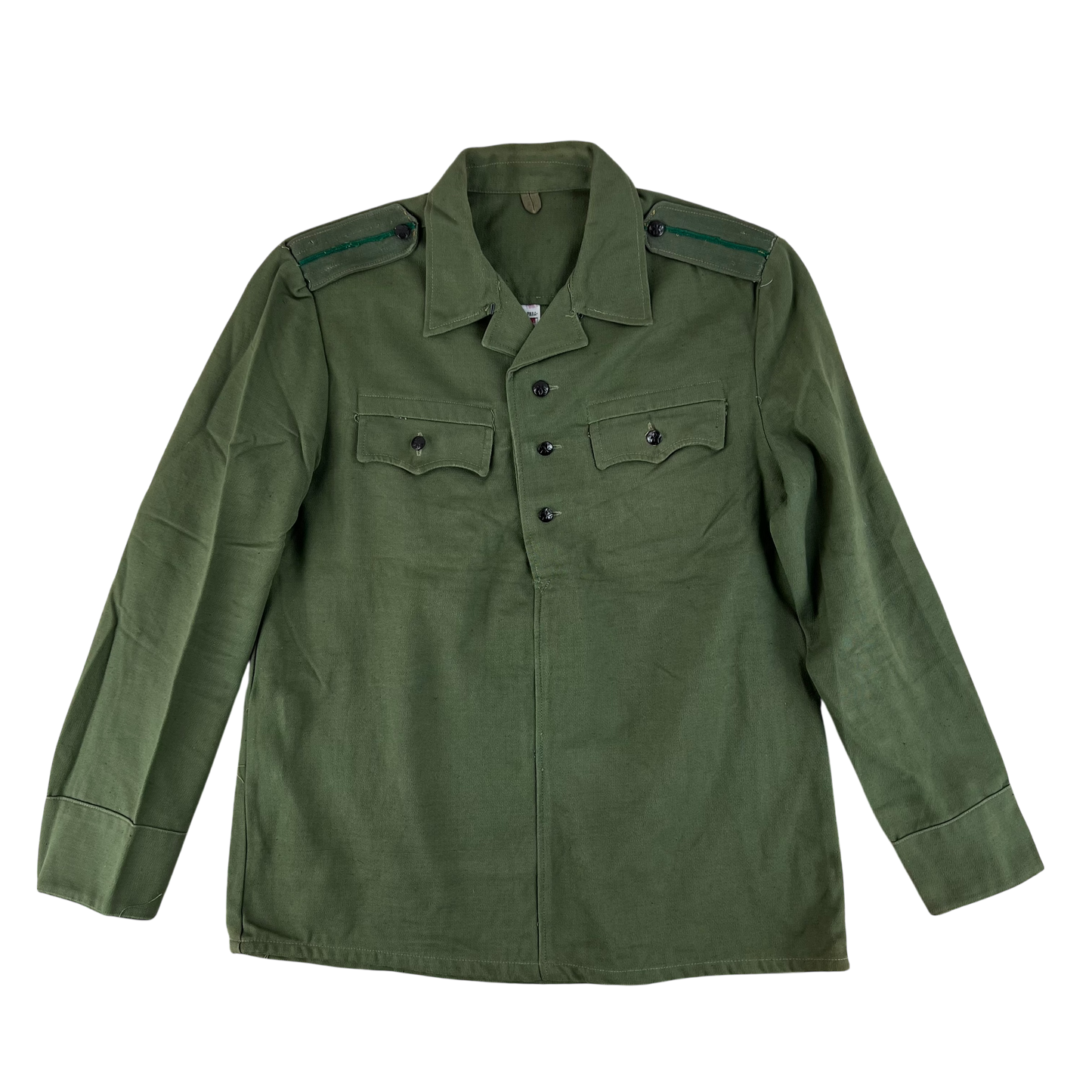 Bulgarian People's Army Olive Green Cossack Shirt - Large