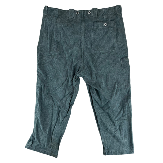 Swiss Army 60s Sage Green Denim Work Trousers - W42 L26