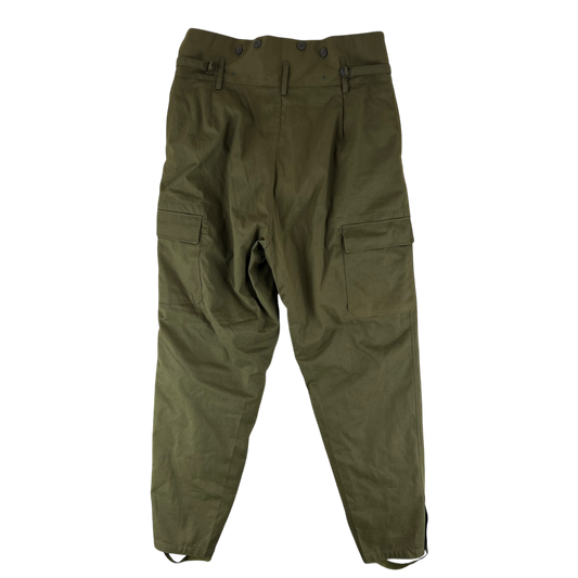 Czechoslovak Army M85 Olive Green Combat Trousers w/ Thermal Liner - W38 L31.5
