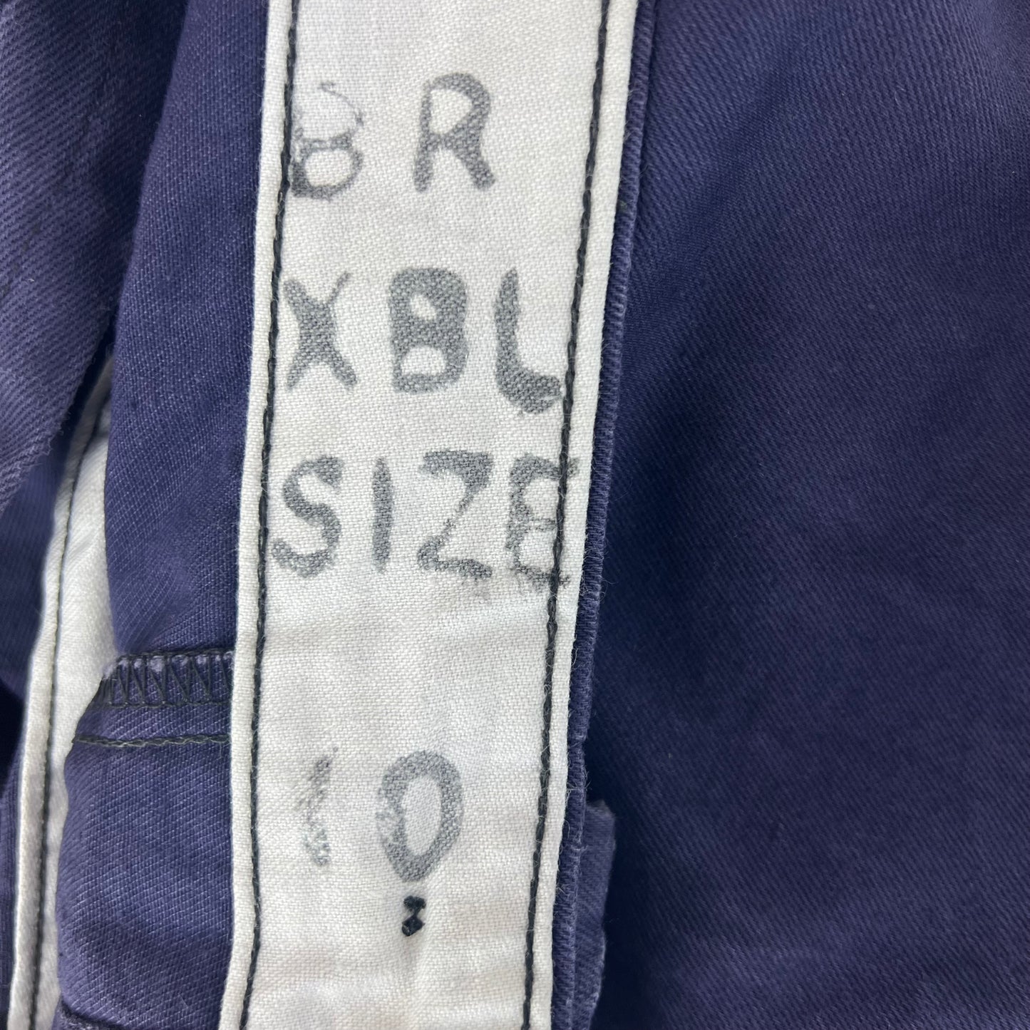British Royal Navy 50s Salopettes Bibbed Dungarees - W38 L29