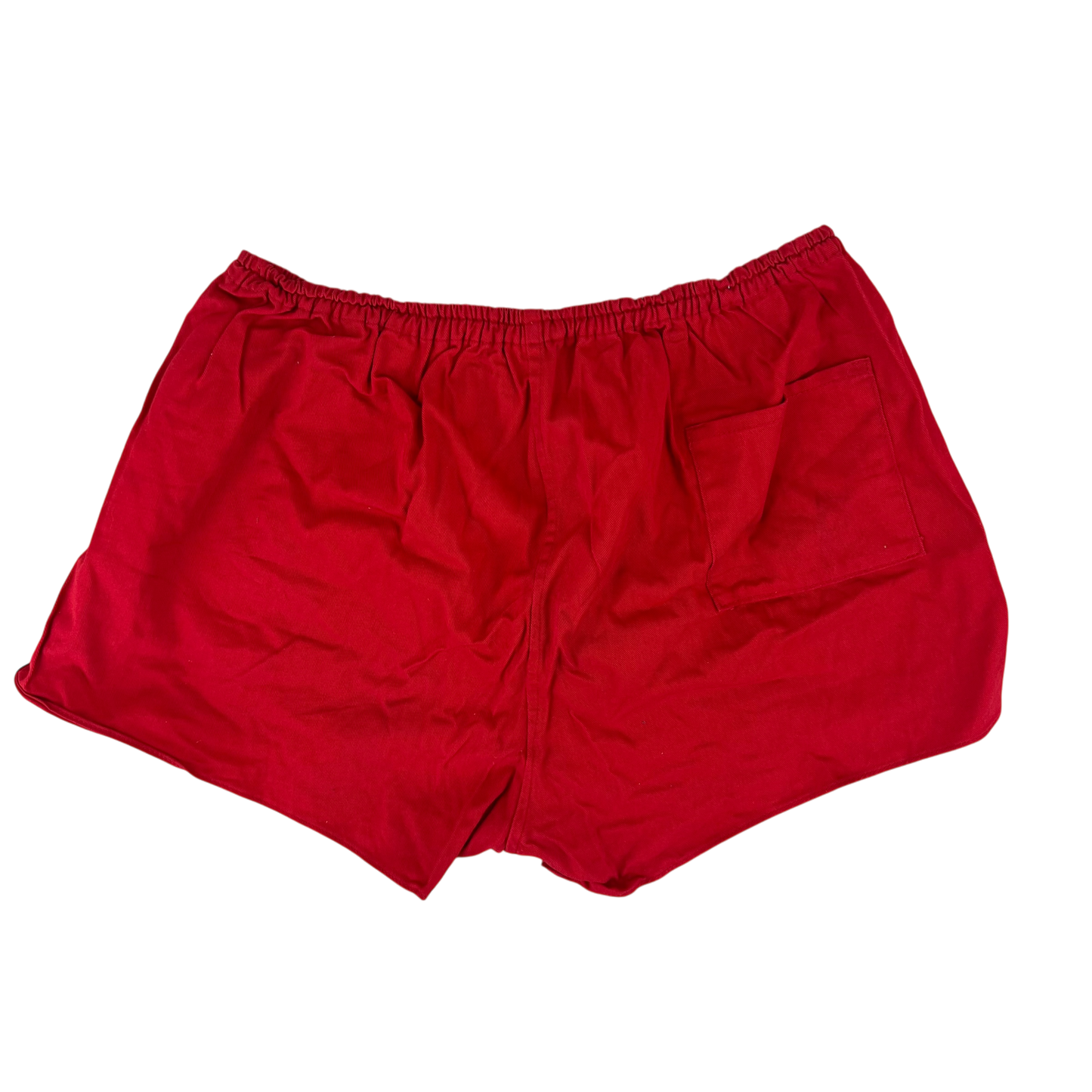 West German Army Cotton PT Red Swim Shorts - Medium