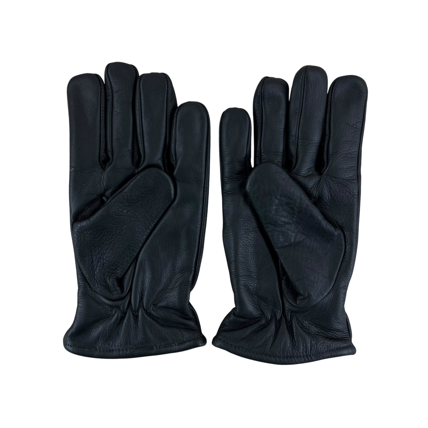 Dutch Army Black Leather Biker's Dispatch Gloves - Small - Medium Size 8