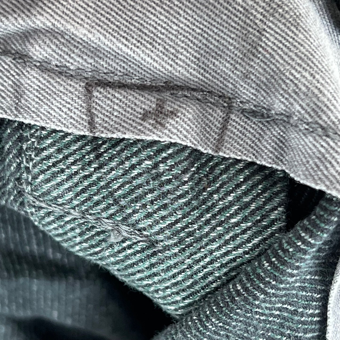 Swiss Army 60s Sage Green Denim Work Trousers - W42 L26