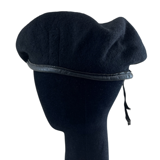 Finnish Navy M91 Black Beret - Small 56cm