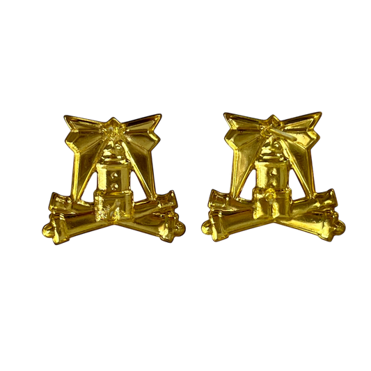 Finnish Army Coastal Artillery & Defence Collar Badges