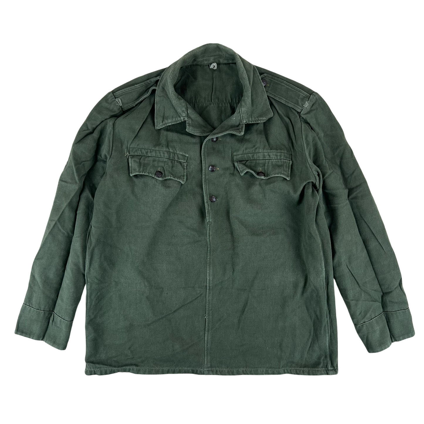 Bulgarian People's Army Olive Green Cossack Shirt - Large