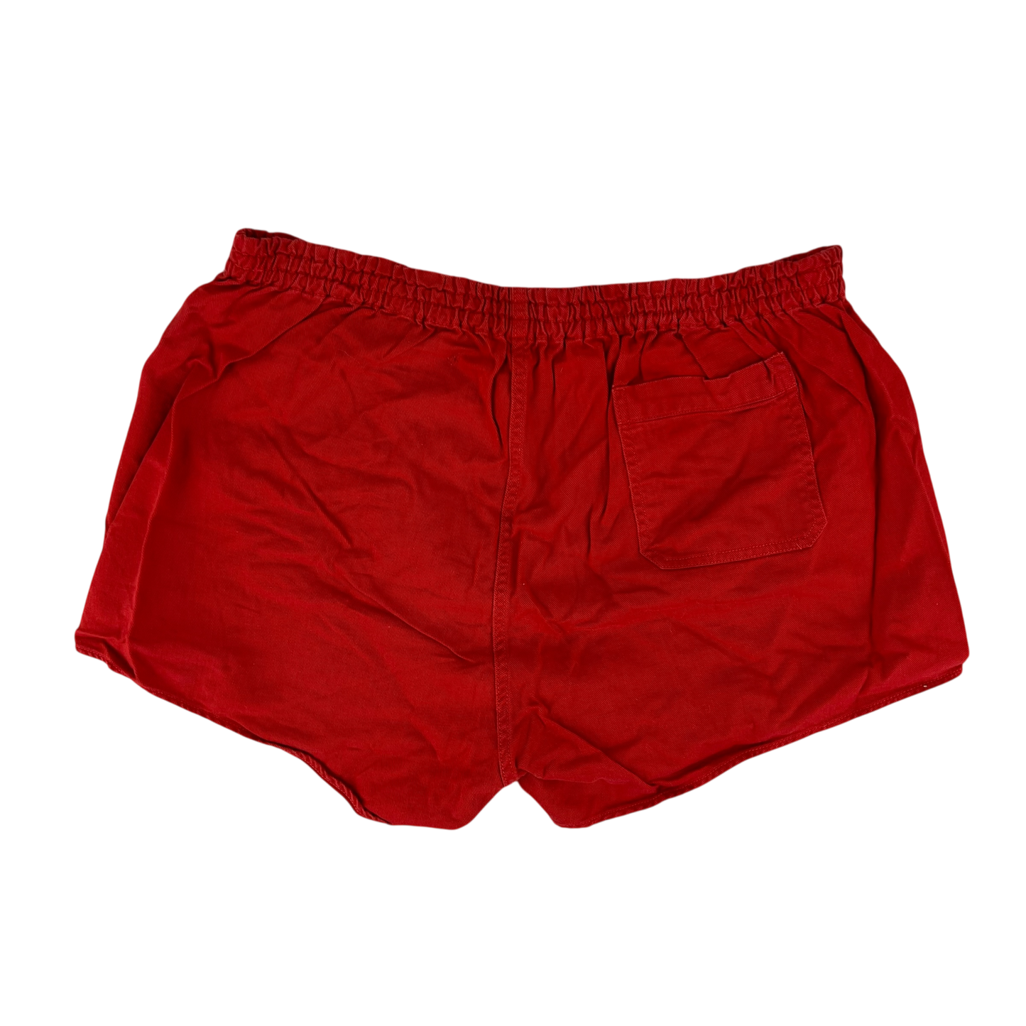 West German Army Cotton PT Red Swim Shorts - Medium