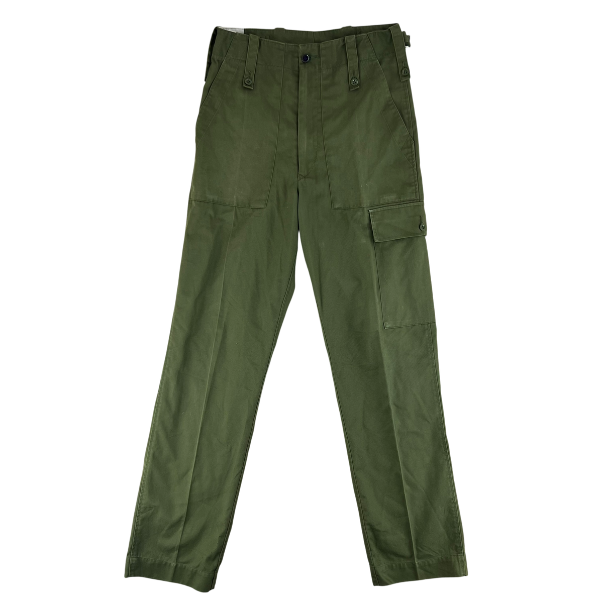 British Army Olive Green Fatigue Work Trousers - W31 L33