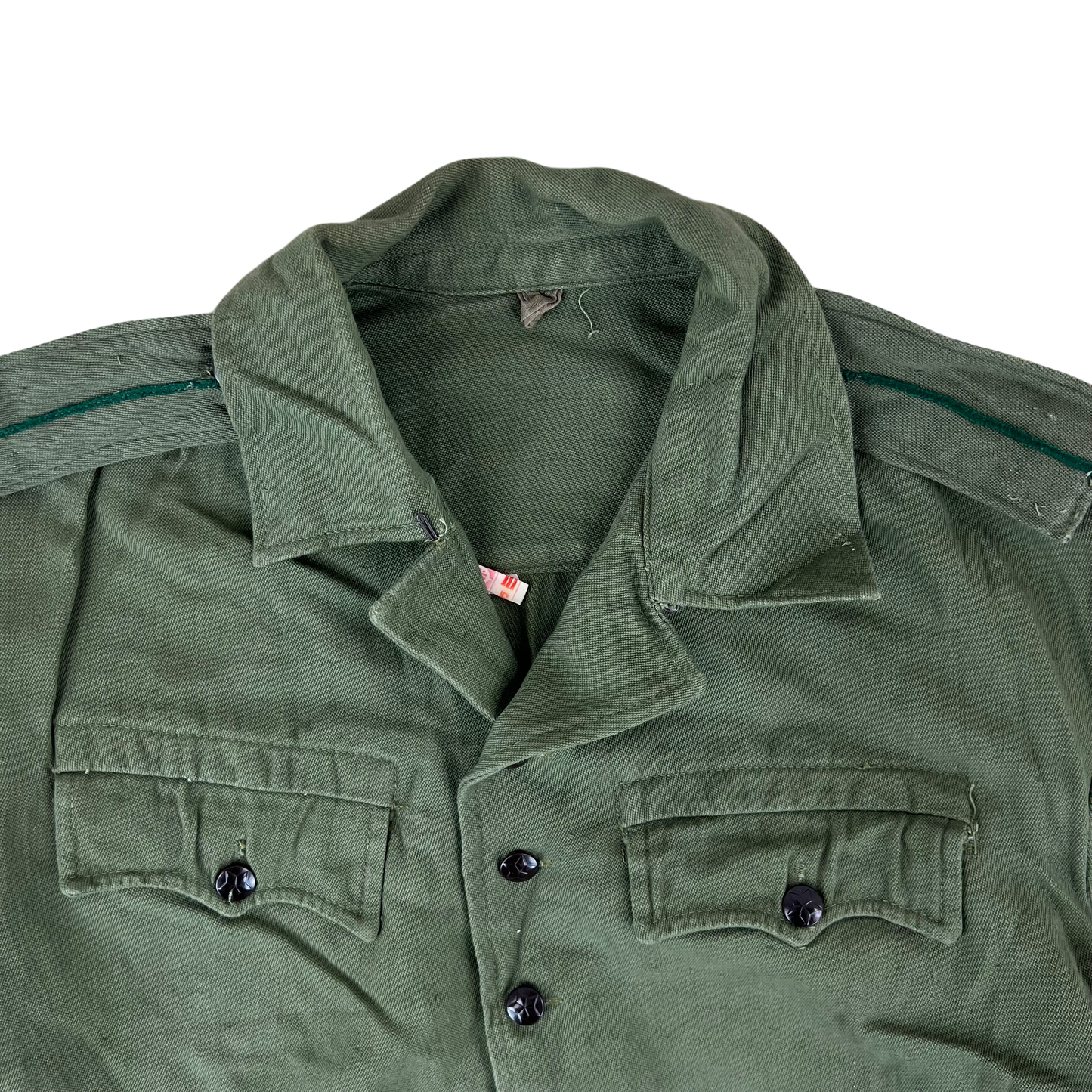 Bulgarian People's Army Officer's Olive Green Cossack Shirt - Large