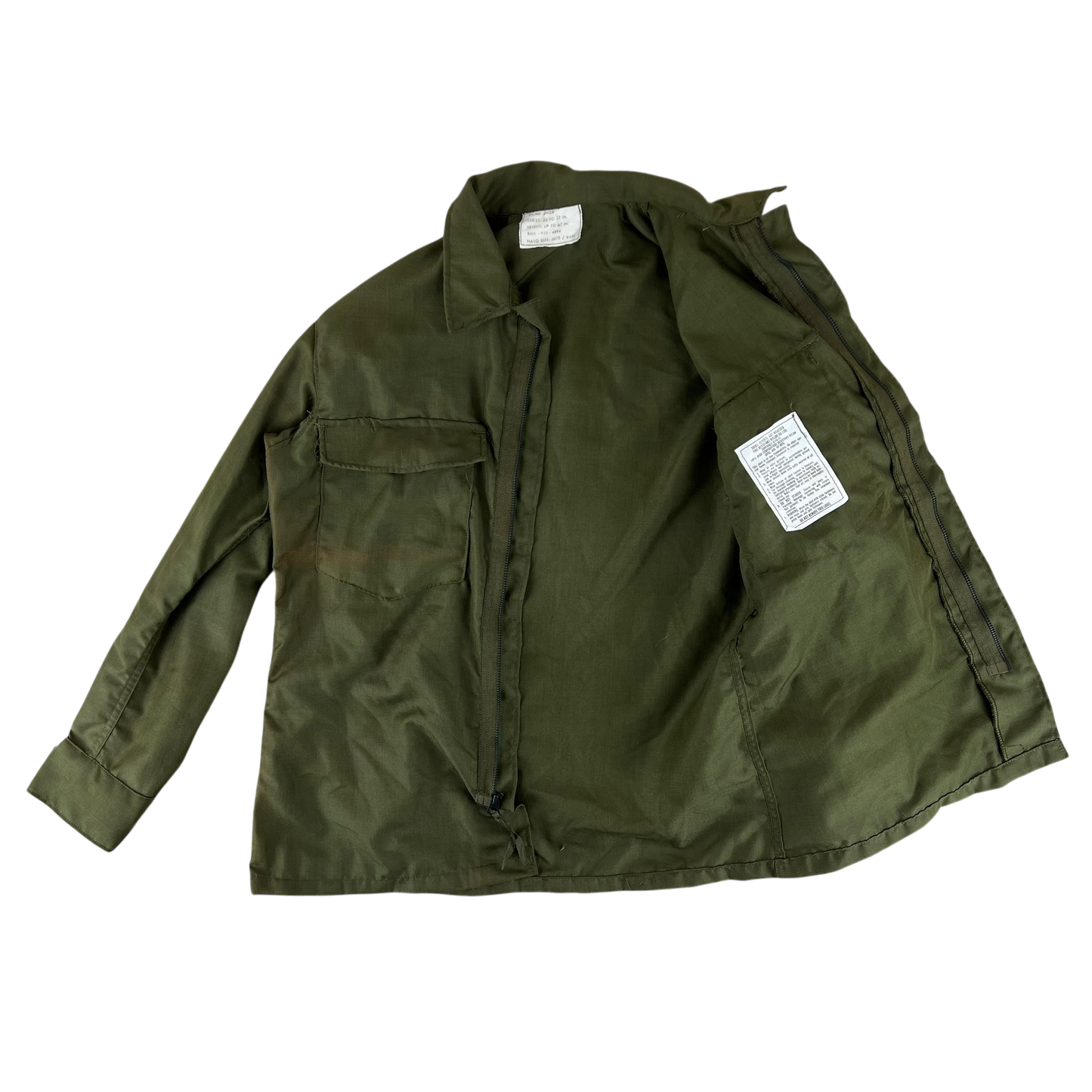 US Air Force 70's Green FR Hot Weather Flyer's Shirt - Medium