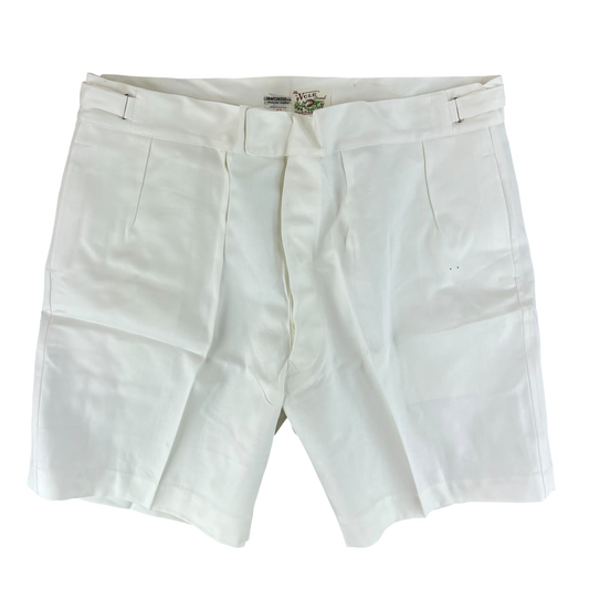 British Merchant Navy 50s Tropical White Shorts - W42