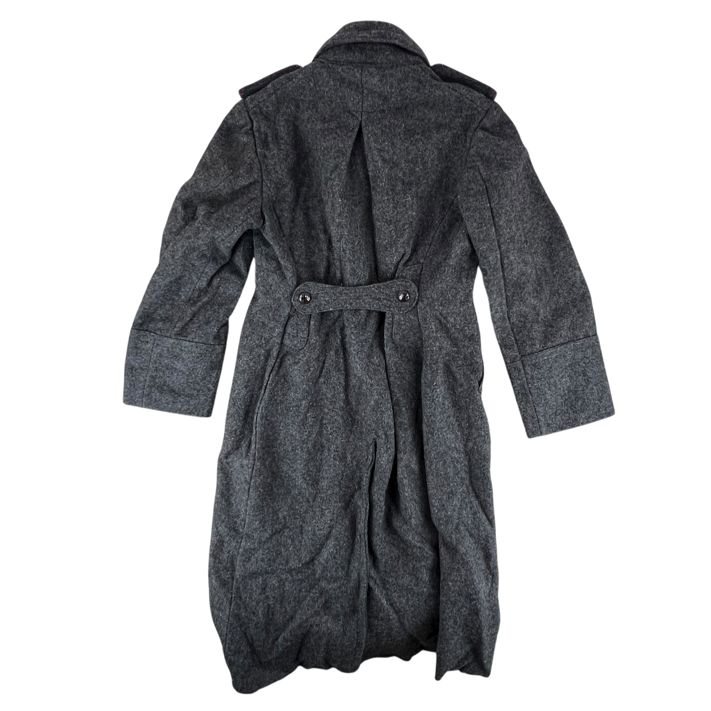 Bulgarian People's Army 60s Grey Wool Greatcoat - Medium