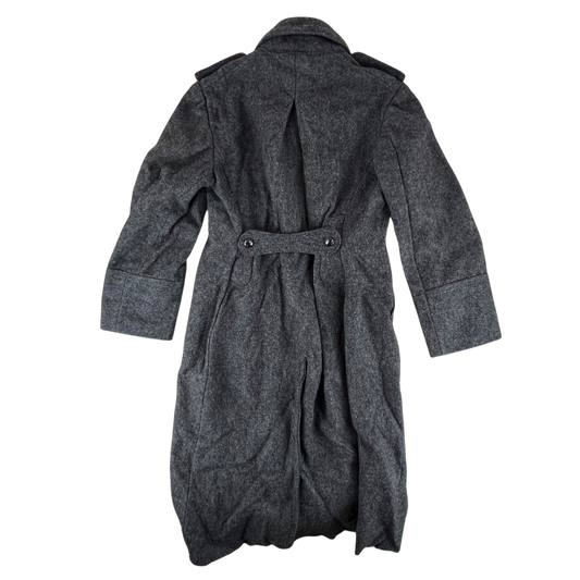 Bulgarian People's Army 60s Grey Wool Greatcoat - Medium