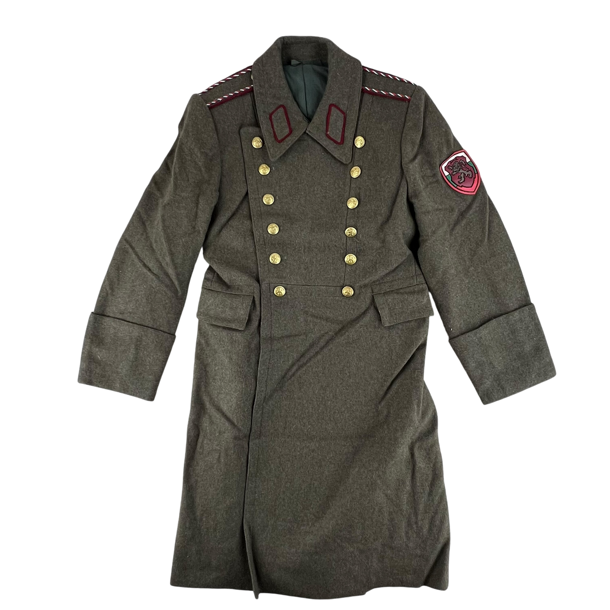 Bulgarian Army Khaki Wool Greatcoat - Small