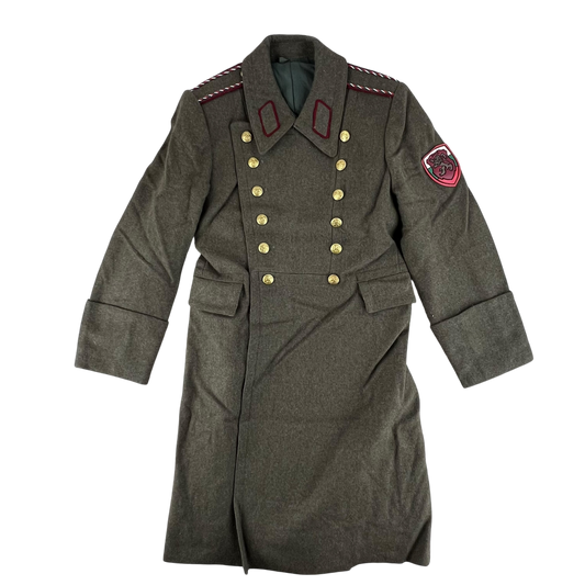 Bulgarian Army Khaki Wool Greatcoat - Small