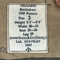 British Army 60s 1949 Pattern Khaki Battledress Trousers - W30 L29
