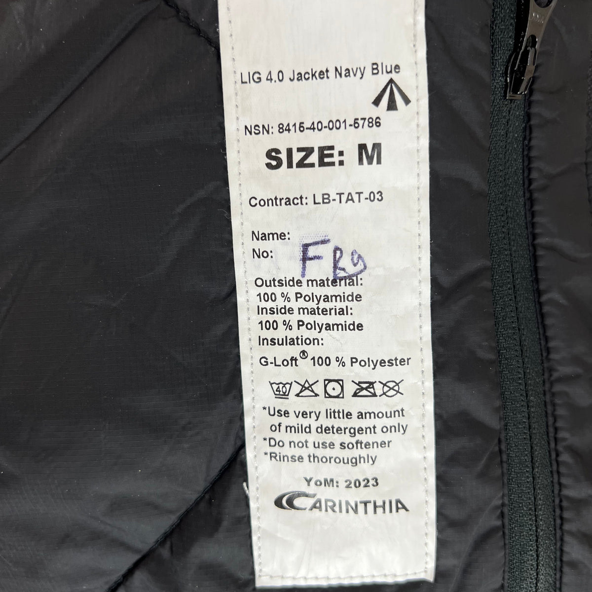 British Royal Navy Carinthia LIG 4.0 Thermal Jacket - Medium
