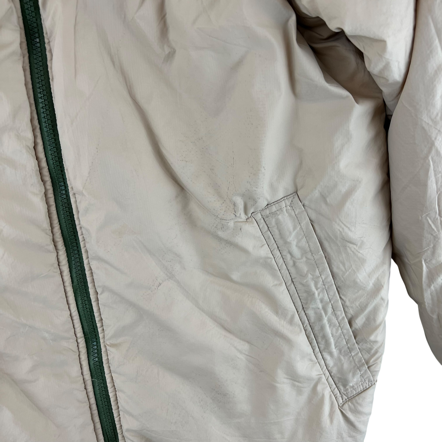 British Army Reversible Thermal Olive Green / Tan Quilted Jacket - Medium