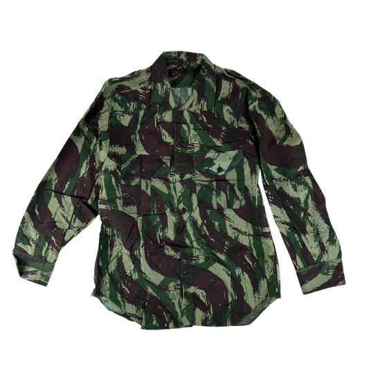 Portuguese Army M63 Lizard Camouflage Long Sleeve Shirt - Medium