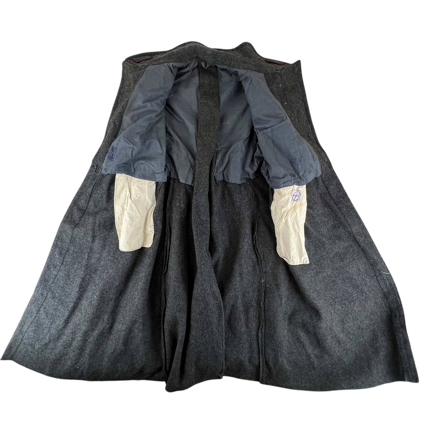 Bulgarian People's Army 50s Grey Wool Greatcoat - Large