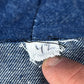 French Army Navy 70s Vintage Denim Pullover Top - Small