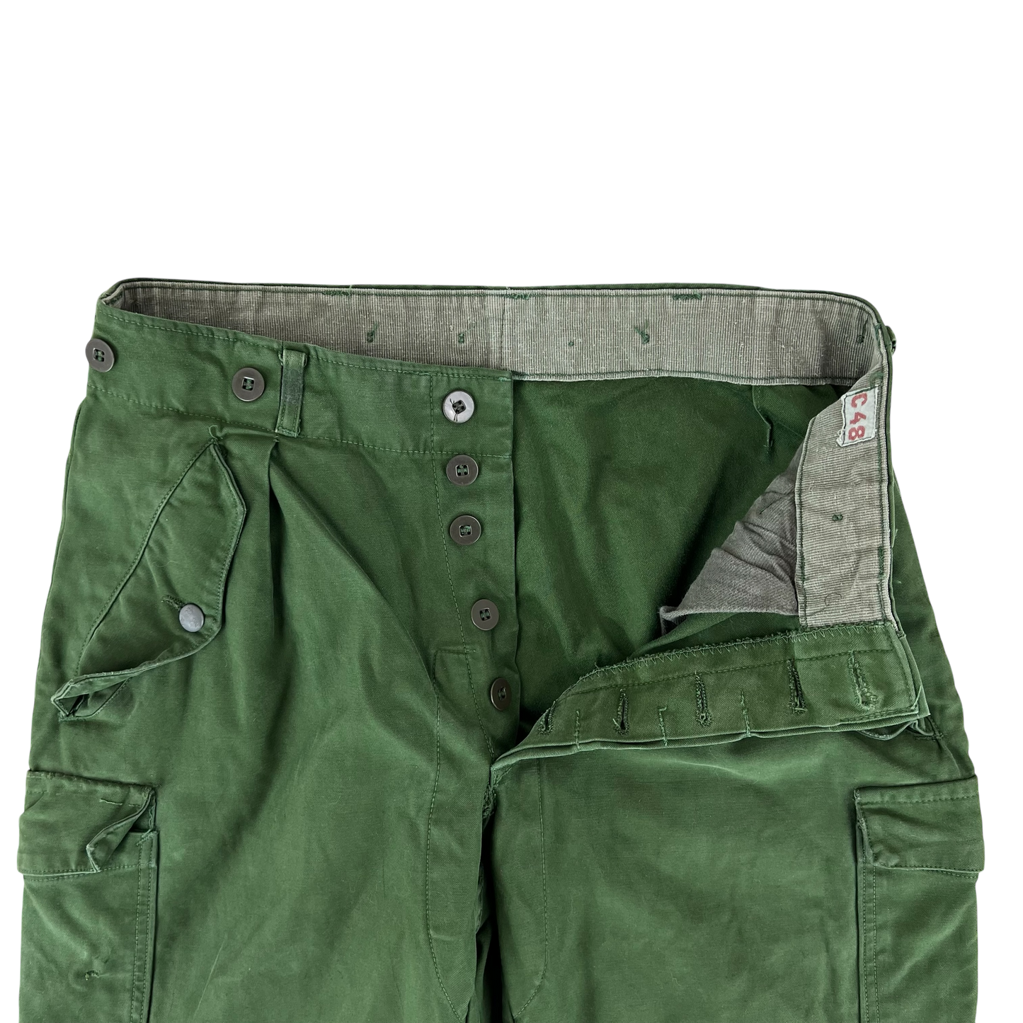 Swedish Army M59 Green Combat Trousers - W31 L30