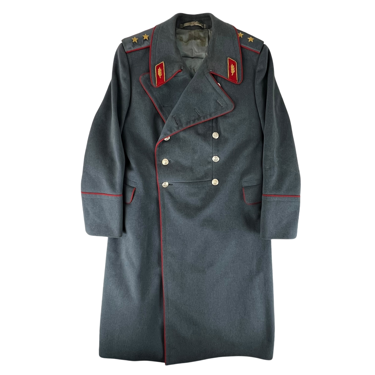 Soviet Russian Army Grey Wool General's Greatcoat - Large