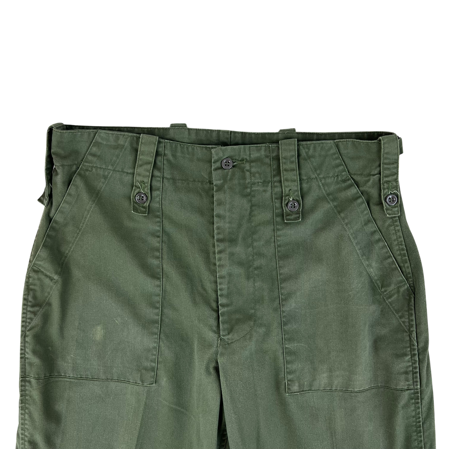 British Army Olive Green Fatigue Work Trousers - W35 L33