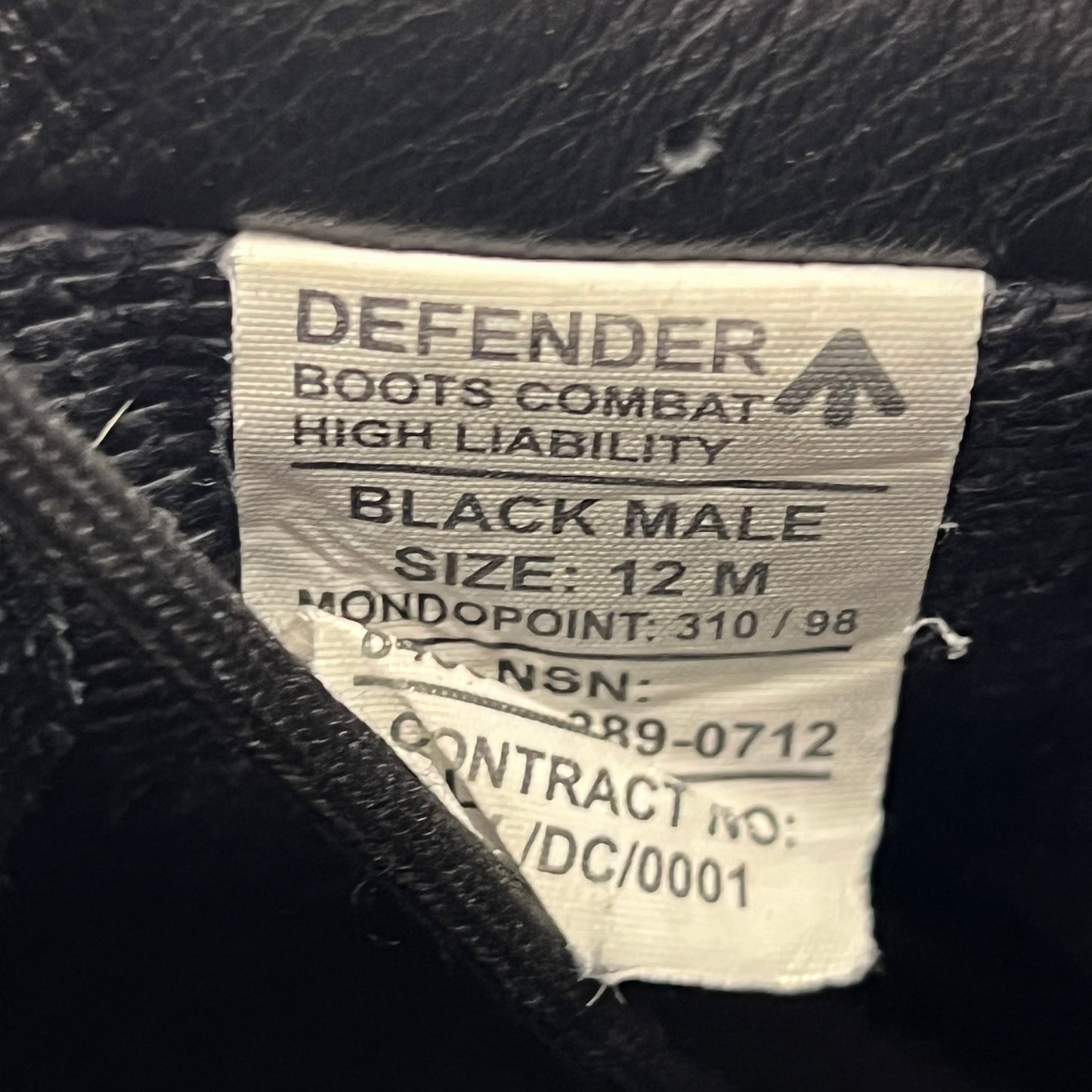 British Army Altberg Defender Black Combat Boots - Size 12M
