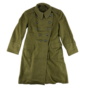 Romanian People's Army 70s Khaki Wool Greatcoat - Medium