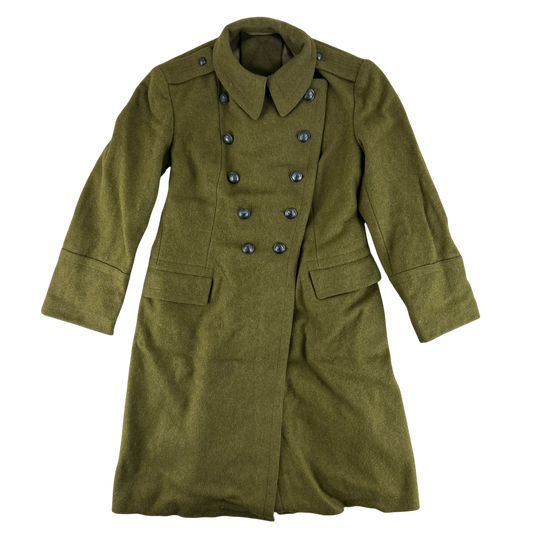 Romanian People's Army 70s Khaki Wool Greatcoat - Medium