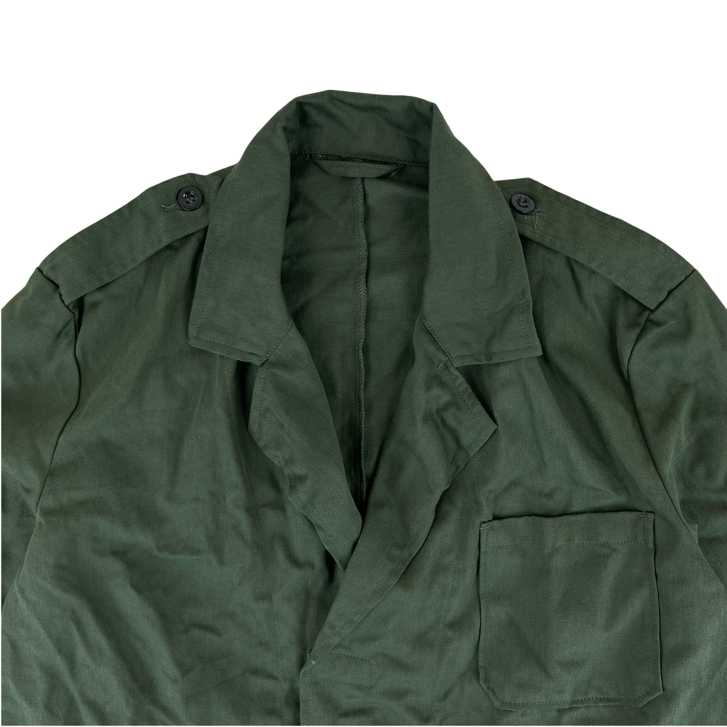 Dutch Army Olive Green Warehouse Coat / Chore Jacket - Large